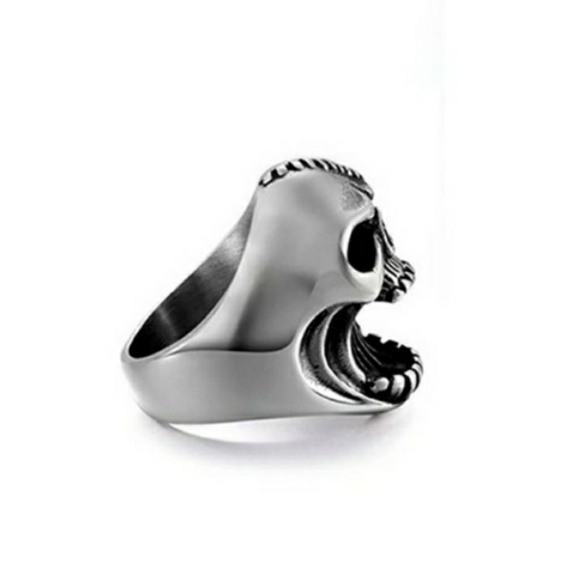 Stainless Steel Skull Bottle Opener Ring - Picture 4 of 4